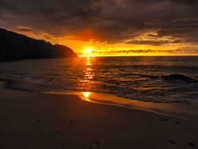 A sunset image from Costa Rica